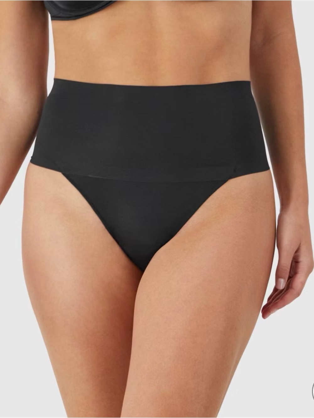 Maidenform Seamless Light Shaping Thong 2-Pack in Black & Nude Size Medium *NEW - Picture 3 of 12